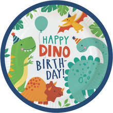 Papperstallrikar Happy Dino Birthday - 8-pack