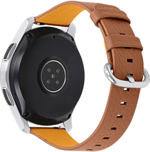 Garmin Vivoactive 4 litchi cowhide leather watch strap - Brown