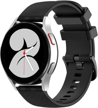 Carbon fiber pattern silicone watch strap for Samsung watch - Black