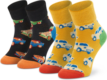 Ankelstrumpor barn 2-pack Happy Socks KCAR19-9300 Färgglad