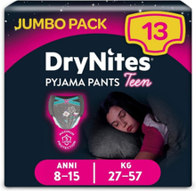 Pakke med trusser til piger DryNites Pyjama Pants Teen (13 stk)