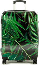 Medelstor resväska Saxoline Palm Leaves 1460H0.60.10 Svart