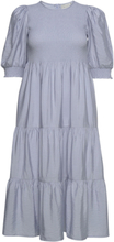 Morianagz Solid Ss Dress Knelang Kjole Blå Gestuz*Betinget Tilbud