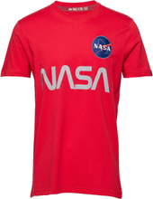 Nasa Reflective T T-shirts Short-sleeved Rød Alpha Industries*Betinget Tilbud