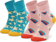 Ankelstrumpor barn 2-pack Happy Socks KSST19-6000 Färgglad