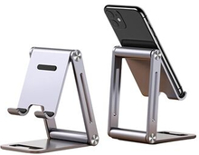 Stand Bærbar, foldbar mobiltelefonholder i aluminiumslegering