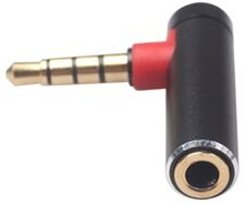 3.5mm Male to Female 90-Degree Adapter Converter for Headset Phone Laptop