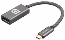4K 60Hz USB-C han til DP hun konverter flettet type C til DisplayPort adapterkabel Forgyldt dataover