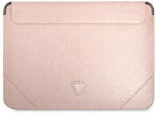 Guess Sleeve GUCS14PSATLP 13/14 pink / pink Saffiano Triangle Logo