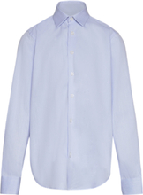 Tex Twill Ice Shirt Tops Shirts Long-sleeved Shirts Blue Grunt