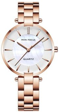 MINI FOCUS Quartz Women Watches Stainless Steel Strap Ladies Waterproof Business Wristwatches 0224L