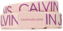 Barnskärp Calvin Klein Jeans Canvas Logo Belt IU0IU00125 Rosa
