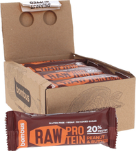 Bombus Raw Protein Raw Proteinbar Peanut Butter 20-pack