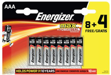 Energizer Max AAA batterier (12 stk)
