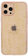 IMD TPU Phone Case for iPhone 13 Pro , Gold Leaf Decor Electroplating Edging TPU Phone Protective Ac