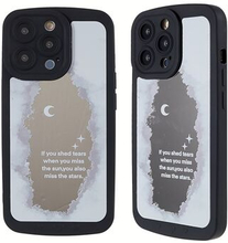 Pattern Printed Slim Case for iPhone 13 Pro Max Shockproof Phone Protector Mirror Surface Silicone