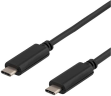 DELTACO DELTACO USB 3.1 kabel, Gen 1, Typ C - Typ C, 0,5m, 3A, svart 7333048008039 Replace: N/A