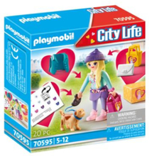 Playmobil Mode Pige med hund (70595)