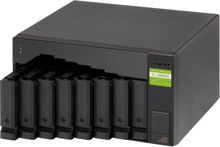 QNAP TL-D800C tallennusaseman kotelo HDD-/SSD-kotelo Musta, Harmaa 2.5/3.5"
