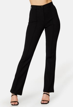 BUBBLEROOM Idarina Soft Flared Suit Trousers Black XS