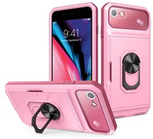 For iPhone 7/8/SE (2020)/(2022) PC+TPU Phone Case Kickstand Design 3-in-1 Multi-functional Cover wit