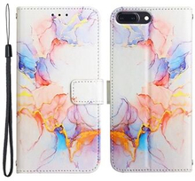 For iPhone 7 Plus/8 Plus YB Pattern Printing Leather Series-5 Marble Pattern Fashionable PU Leather