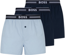 3P Woven Boxer Underwear Boxer Shorts Blue BOSS