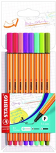 Fiberspetspenna Stabilo Point 88 8 pastellfärger trend