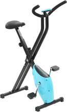 vidaXL Cyclette X-Bike con Cinghia di Resistenza Blu
