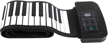 Portable 88 Tasten Silikon Flexible Roll Up Piano faltbare Tastatur Hand-Rolling Klavier mit Batterie Sustain Pedal