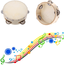 Andoer® 6in Hand Tamburin Trommel Glocke Metall Klingeln Schlagzeug Musikalisches Spielzeug für KTV Party Kinderspiele