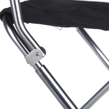 Tragbare faltbar Aluminium Oxford Stoff Stuhl Outdoor Angeln Camping mit Rückenlehne Carry Bag schwarz