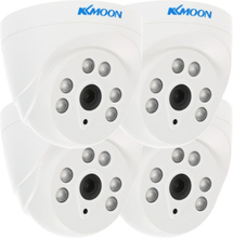 KKmoon 4 * 720P 1500TVL AHD Indoor Doom CCTV-Kamera + 4 * 60ft Surveillance Kabel Unterstützung IR-CUT Nachtsicht 6pcs Array Infrarotlampen 1/4 '' CMOS für Home Security PAL-System