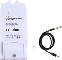 Sonoff TH10 WiFi Smart Switch Fernbedienung Smartphone Temperatur- und Feuchtigkeitssensor für Smart Home