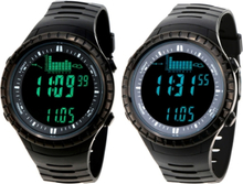 Spovan 5ATM wasserdicht Outdoor Angeln Höhenmesser Barometer Thermometer multifunktionale digitale Armbanduhr