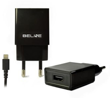 Bestille. netværk. Beline 1xUSB + lyn 1A sort / sort iPhone 5/6/7/8 / X