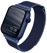 UNIQ Dante Apple Watch Series 4/5/6/7 / SE 40 / 41mm rem. Rustfrit stål blå / marineblå