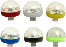 Rotierende RGB LED Lampe USB Magic Ball Licht (USB + Apple Port)