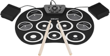 Tragbare elektronische Drum Set Roll Up Drum Kit 9 Silikon Pads USB Powered mit Fuß Pedale Drumsticks USB Kabel für Studenten Kids