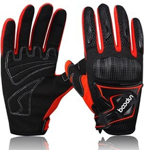 BOODUN One Pair Cycling Gloves Mountain Bike Gloves with Hard Shell Outdoor Full Finger Workout Glov