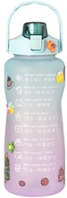 2000ml For Home Office Gym Motivational Time Scale Reminder Water Bottle Gradient Drink Kettle with