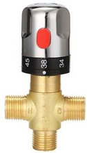 Adjustable Thermostatic Bathroom Mixer Valve Durable Brass Water Mixer Hot/Cold Water Mixing Tempera