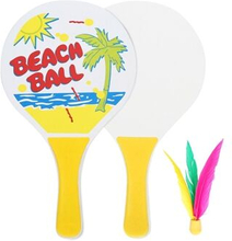 Cricket Badminton Racket Poplar Wood Beach Racket with Ball for Indoor Outdoor