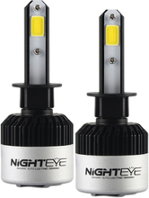 Nighteye 72W 9000lm H1 Lichtscheinwerfer Nebelscheinwerfer Lampe weiß