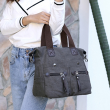 Mode Frauen Leinwand Handtasche Casual Umhängetasche Taschen Große Kapazität Vintage Crossbody Tote Reisetasche