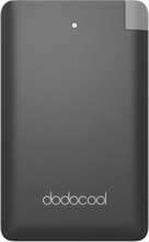 Dodocool MFi Certified Ultra Thin 2500mAh Portable Ladegerät Backup External Akku Pack Power Bank mit eingebautem Micro USB Kabel und Blitzadapter für iPhone 7 Plus / 7 und mehr Smartphones Schwarz