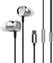USB Typ-c In-Ear verdrahtete Metall Kopfhörer Headset Typ C Kopfhörer Ohrhörer In-Line-Steuerung w / Mic für Xiaomi 6 Hinweis 3 MIX 2 LeTV LeEco Le 2 3 Smartisan Pro Pro 2 Gold