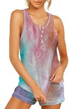 Kolorowa piżama damska w stylu tie dye, komplet damski do spania 0231