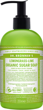 Sugar Soap Lemongrass-Lime Beauty WOMEN Home Hand Soap Liquid Hand Soap Nude Dr. Bronner’s*Betinget Tilbud