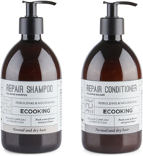 Set Repair Shampoo 500 Ml & Repair Conditi R - 500 Ml Beauty WOMEN ALL SETS Hair Sets Conditi R Nude Ecooking*Betinget Tilbud